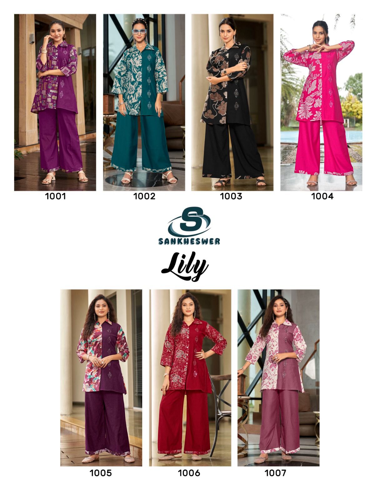 Lily Vol 1 Sankheswer Vertican Co Ord Set Exporter India