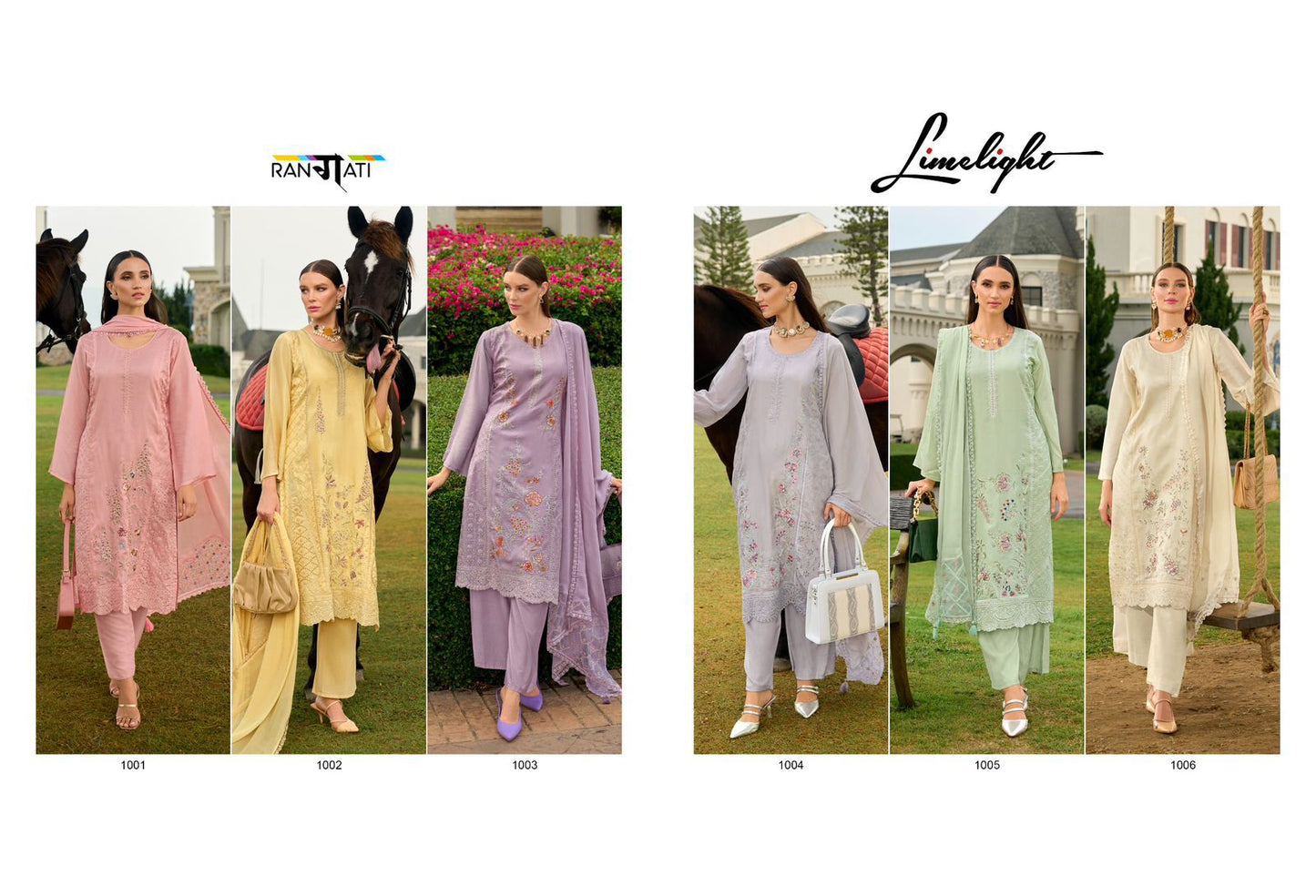 Limelight Rangati Prints Russian Silk Pant Style Suits