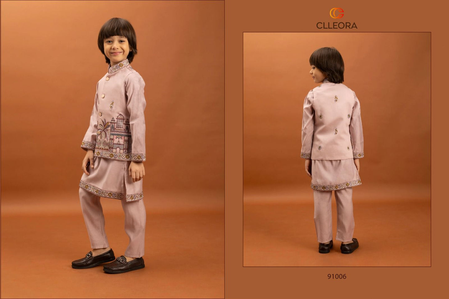 Little Couture With Koti Clleora Viscose Silk Boys Kurta Pyjama Manufacturer Gujarat
