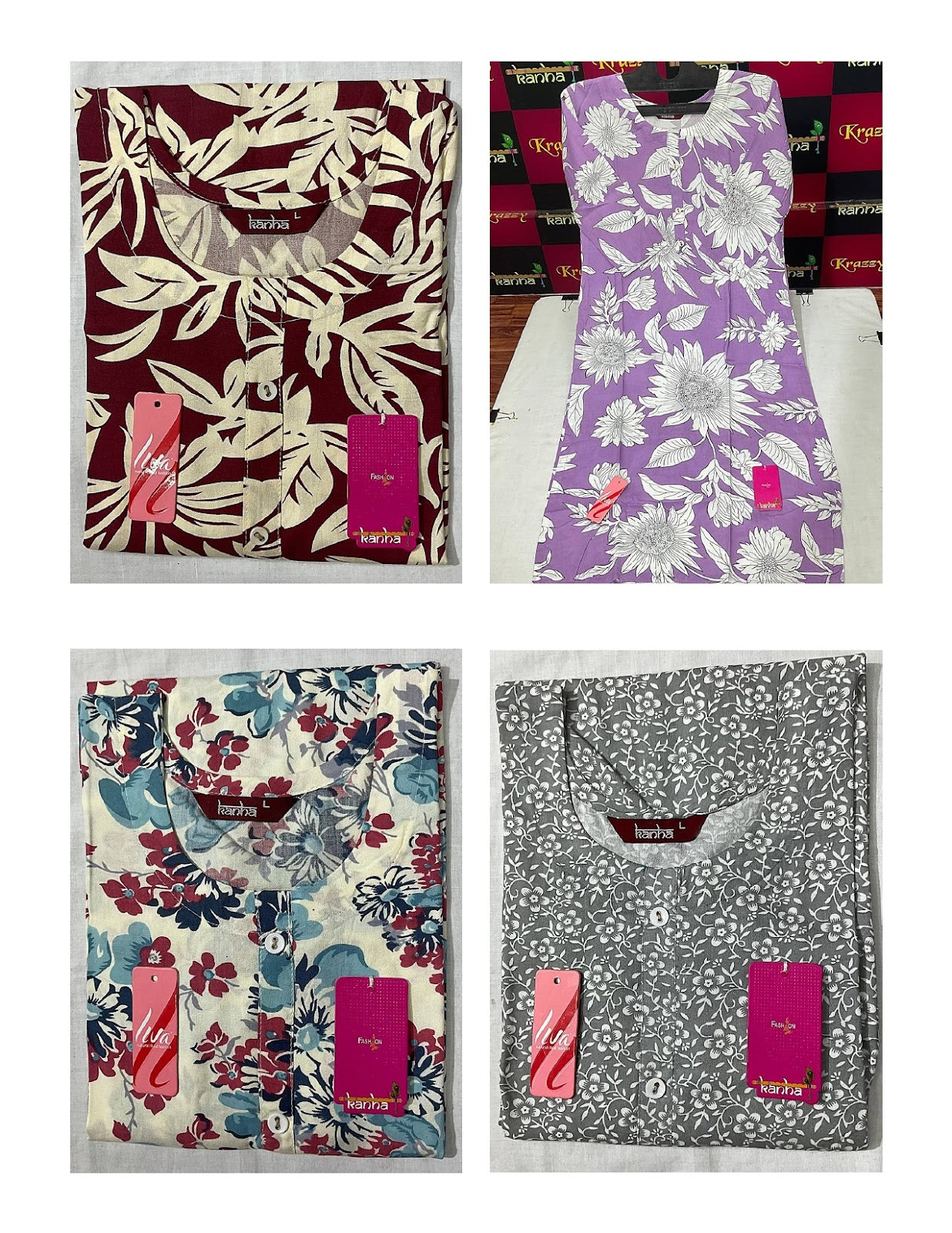 Liva Hulchal 0906 Kanha Reyon Kurtis Manufacturer
