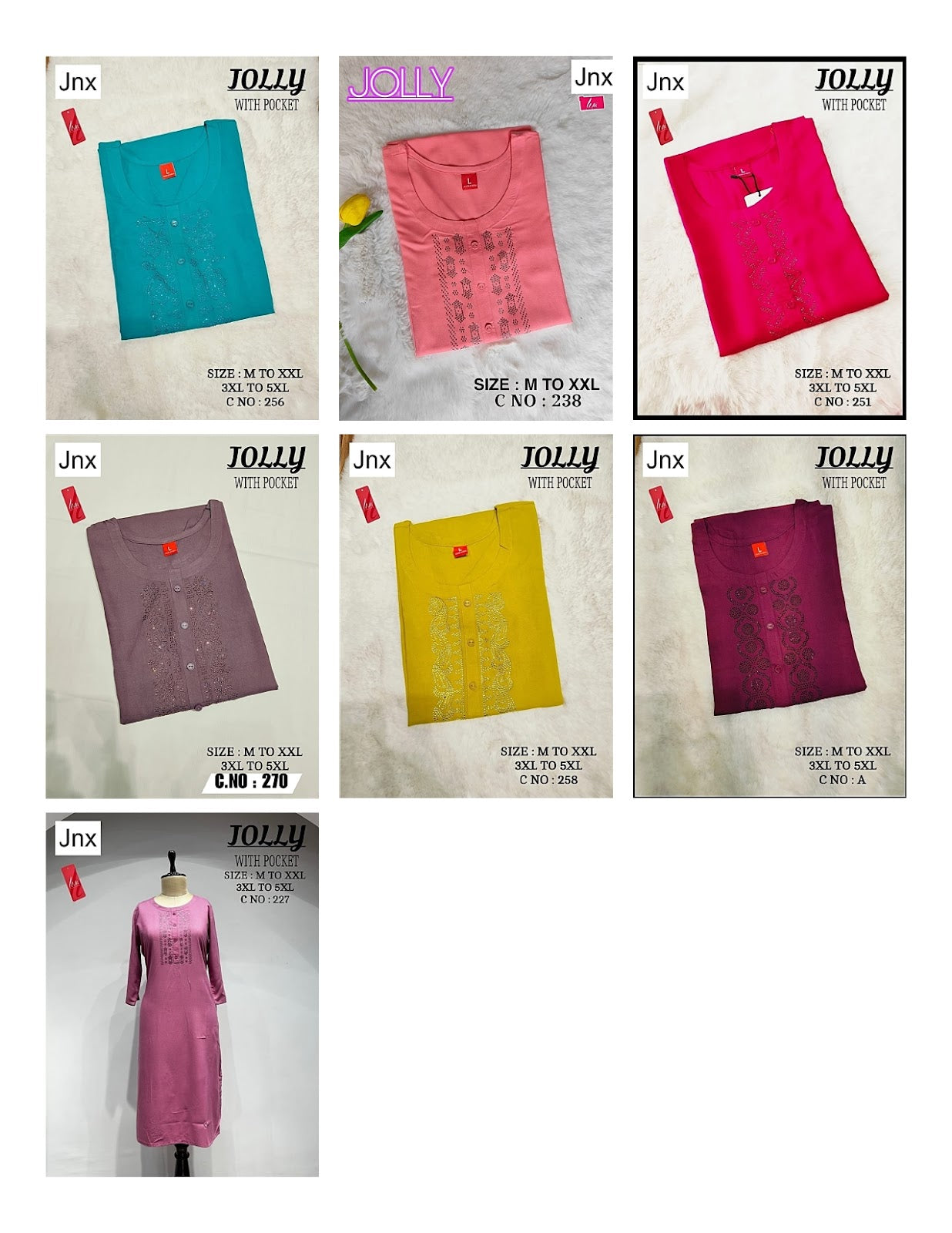 Liva Jolly Jnx Rayon Kurti With Pocket Wholesale Price
