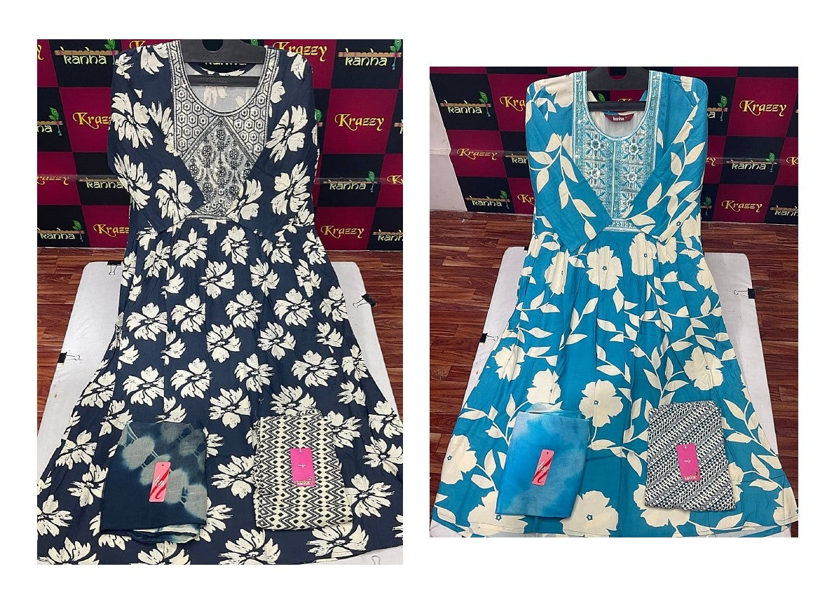 Liva Khel Kanha Reyon Readymade Pant Style Suits Wholesaler India