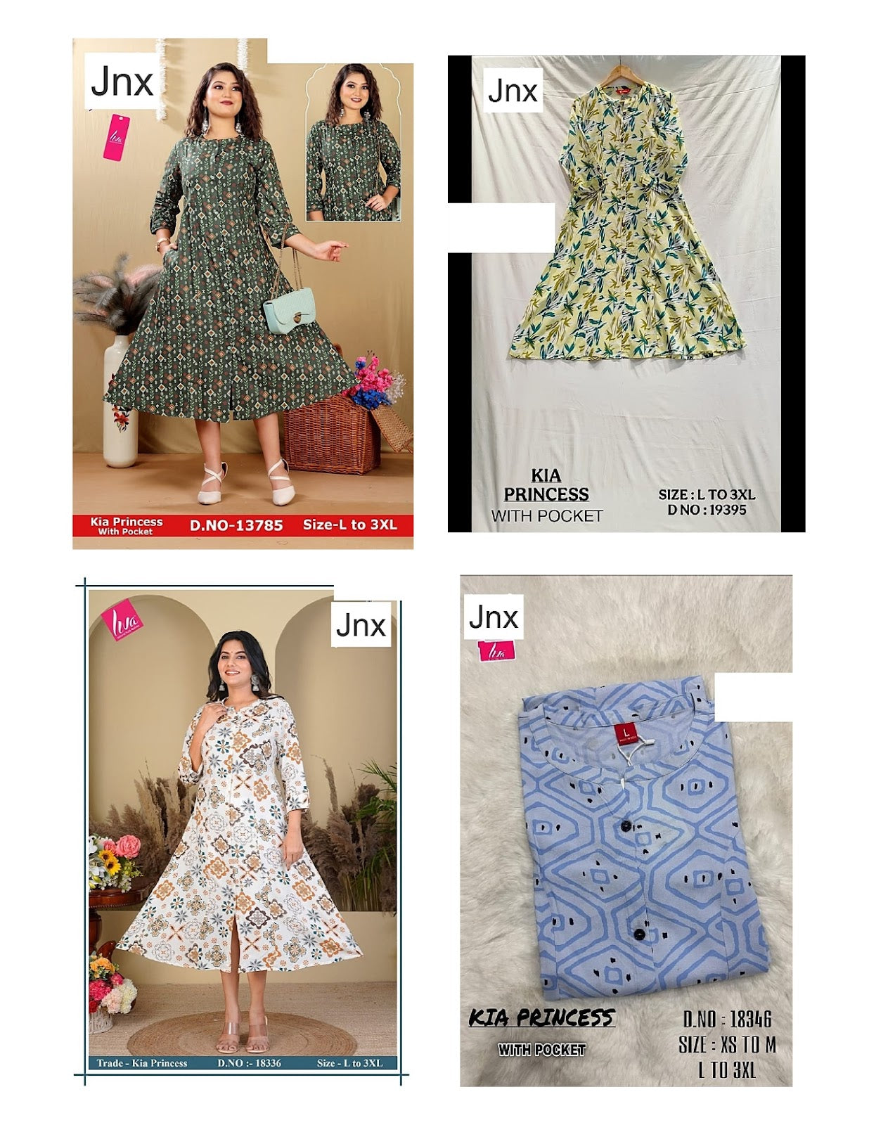 Liva Kia Princess Jnx Rayon Kurti With Pocket Supplier Gujarat
