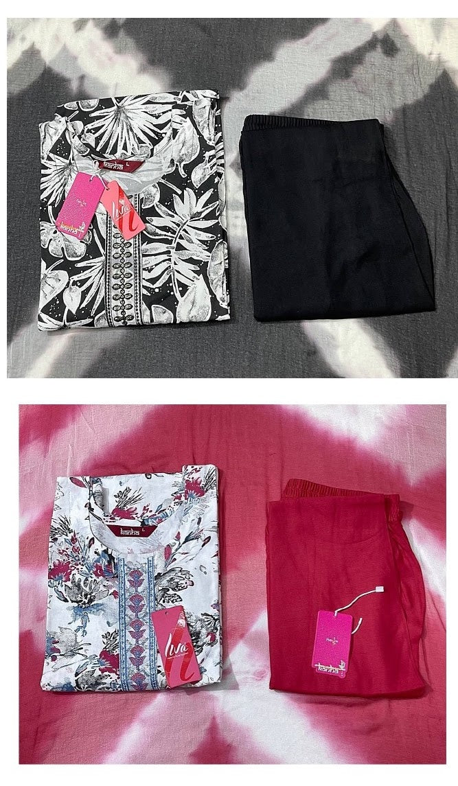 Liva Kriday 280525 Kanha Reyon Readymade Pant Style Suits Wholesale Price