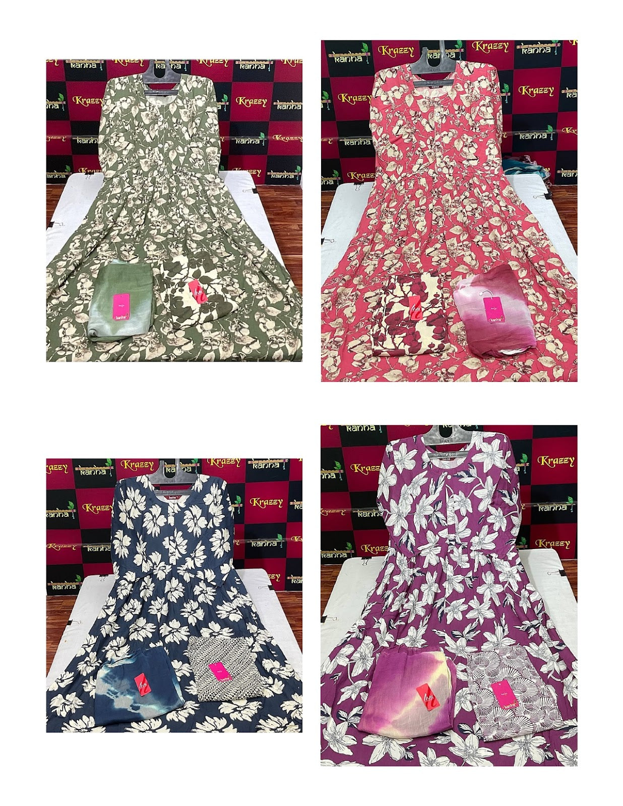 Liva Youtube 150725 Kanha Reyon Readymade Anarkali Suits Exporter Gujarat