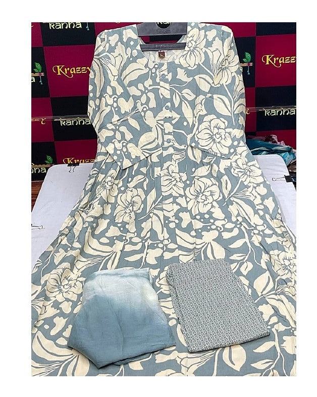 Liva Youtube 150725 Kanha Reyon Readymade Anarkali Suits Exporter Gujarat