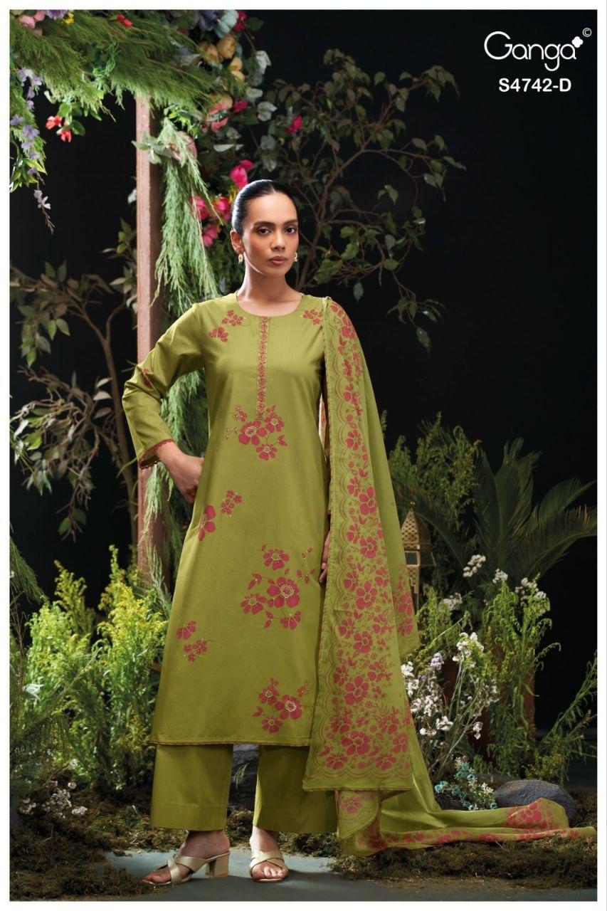 Livara S4742 Ganga Cotton Plazzo Style Suits Wholesaler India