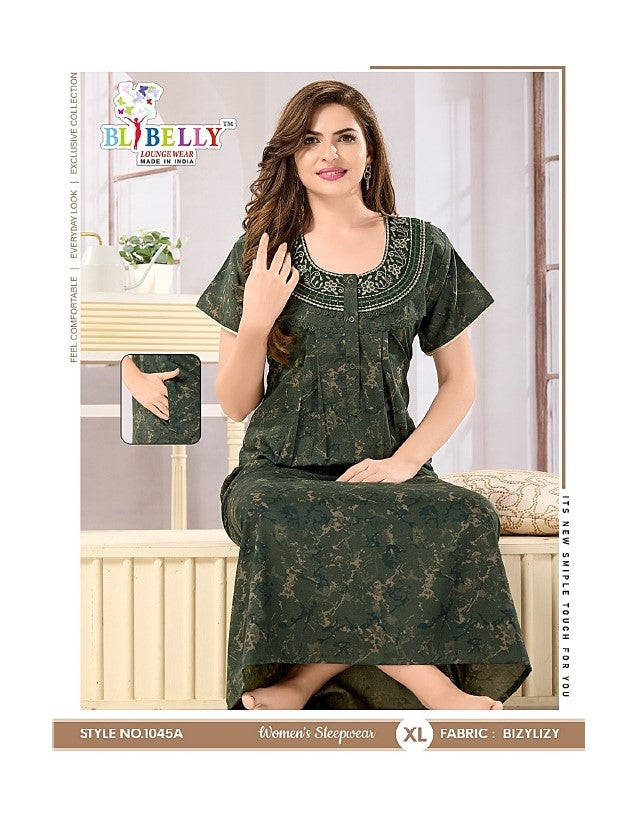 Lizzy Bizzy 1039A Belly Night Gowns Supplier Gujarat