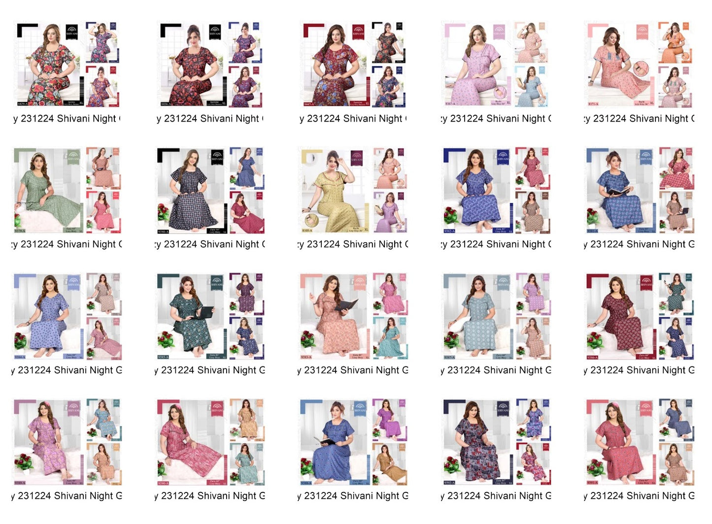 Lizzy Bizzy 231224 Shivani Bombay Night Gowns Manufacturer