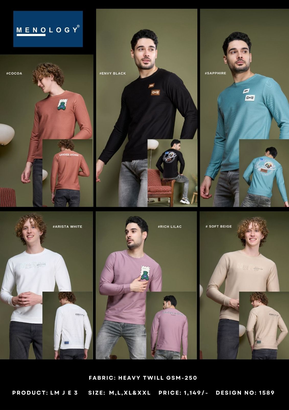 Lm J E 3 Menology Twill Mens Tshirts Wholesaler Ahmedabad