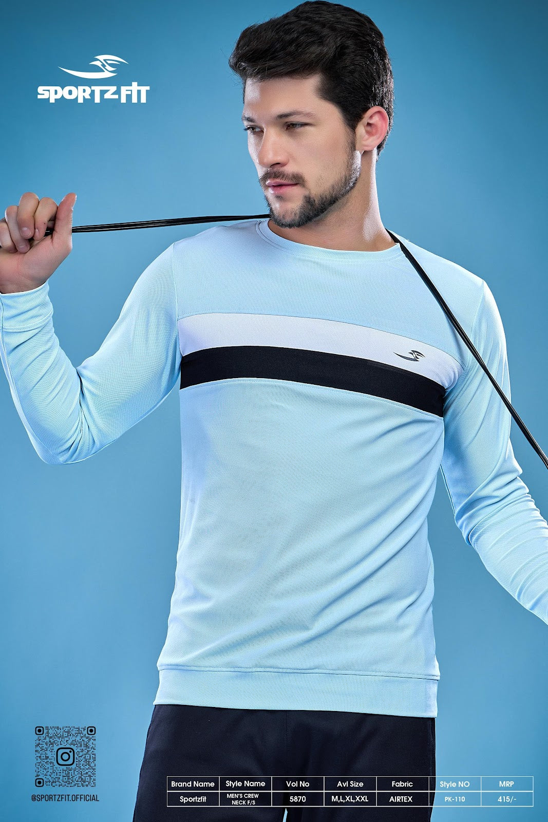 Long Sleeve 5870 Sportz Fit Airtex Mens Tshirts Wholesale Rate