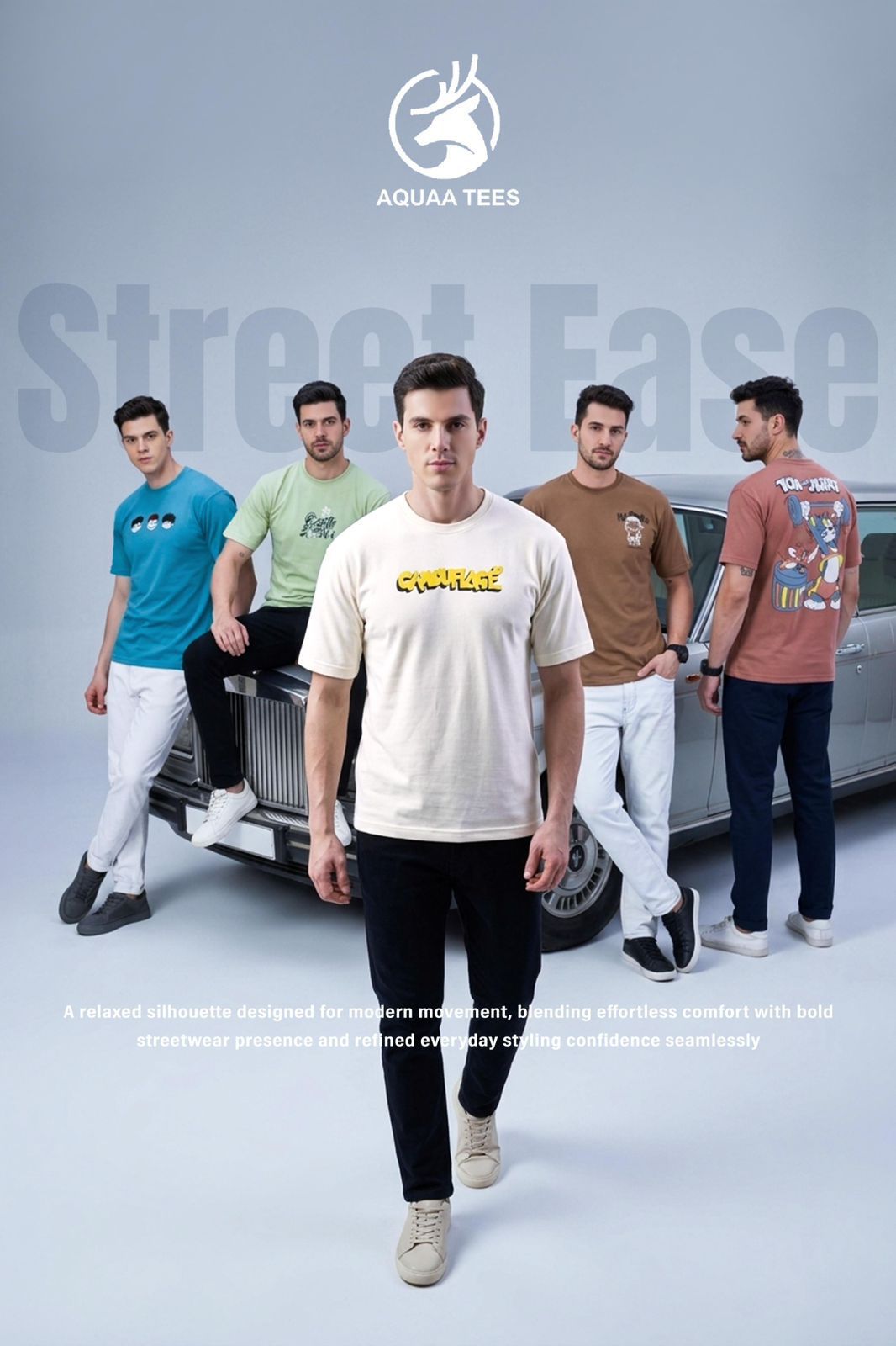 Lot No 262 Aquaa Tees Cotton Looper Mens Tshirts Wholesaler Gujarat