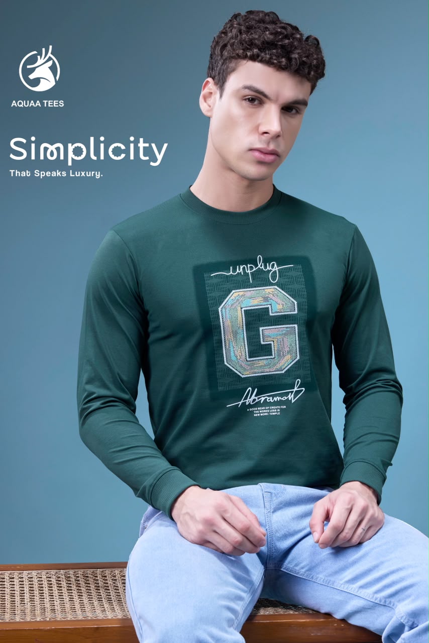 Lot No 290 Hd Print Aquaa Tees Imported Mens Tshirts Supplier India