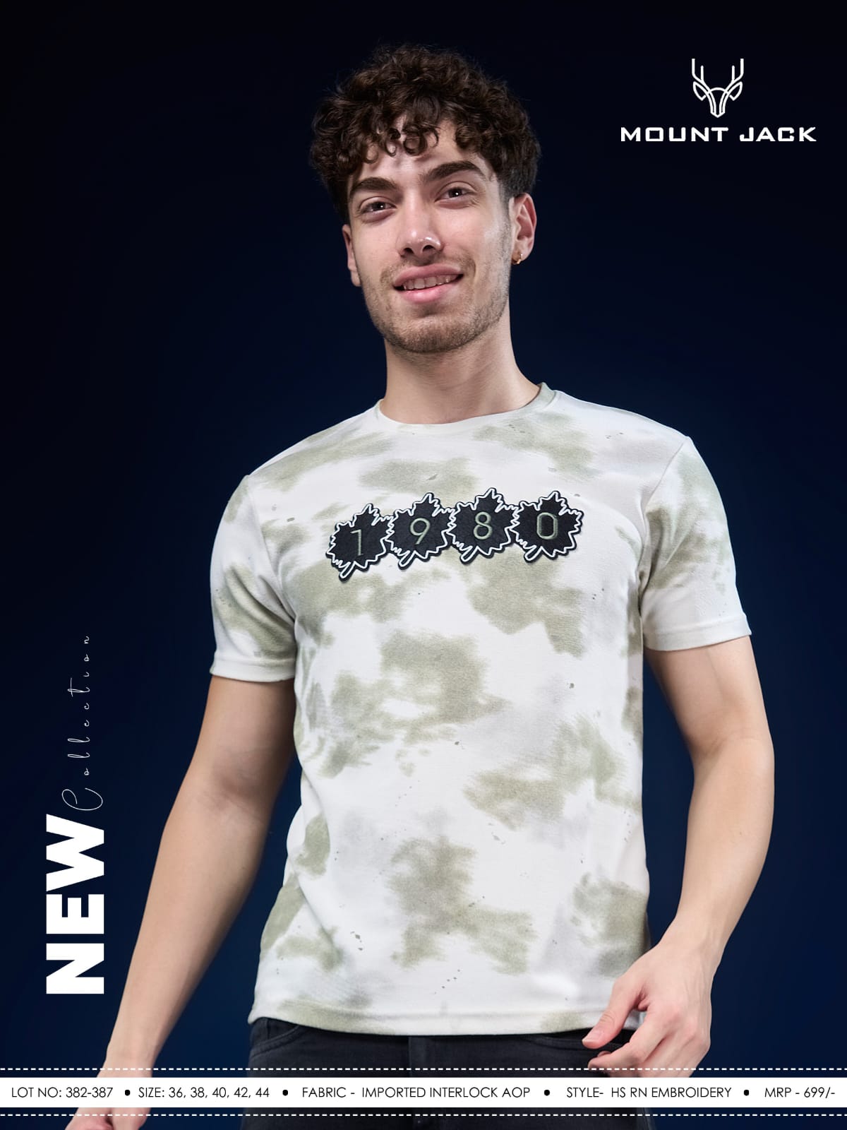 Lot No 382-387 Mount Jack Imported Mens Tshirts Wholesaler Ahmedabad