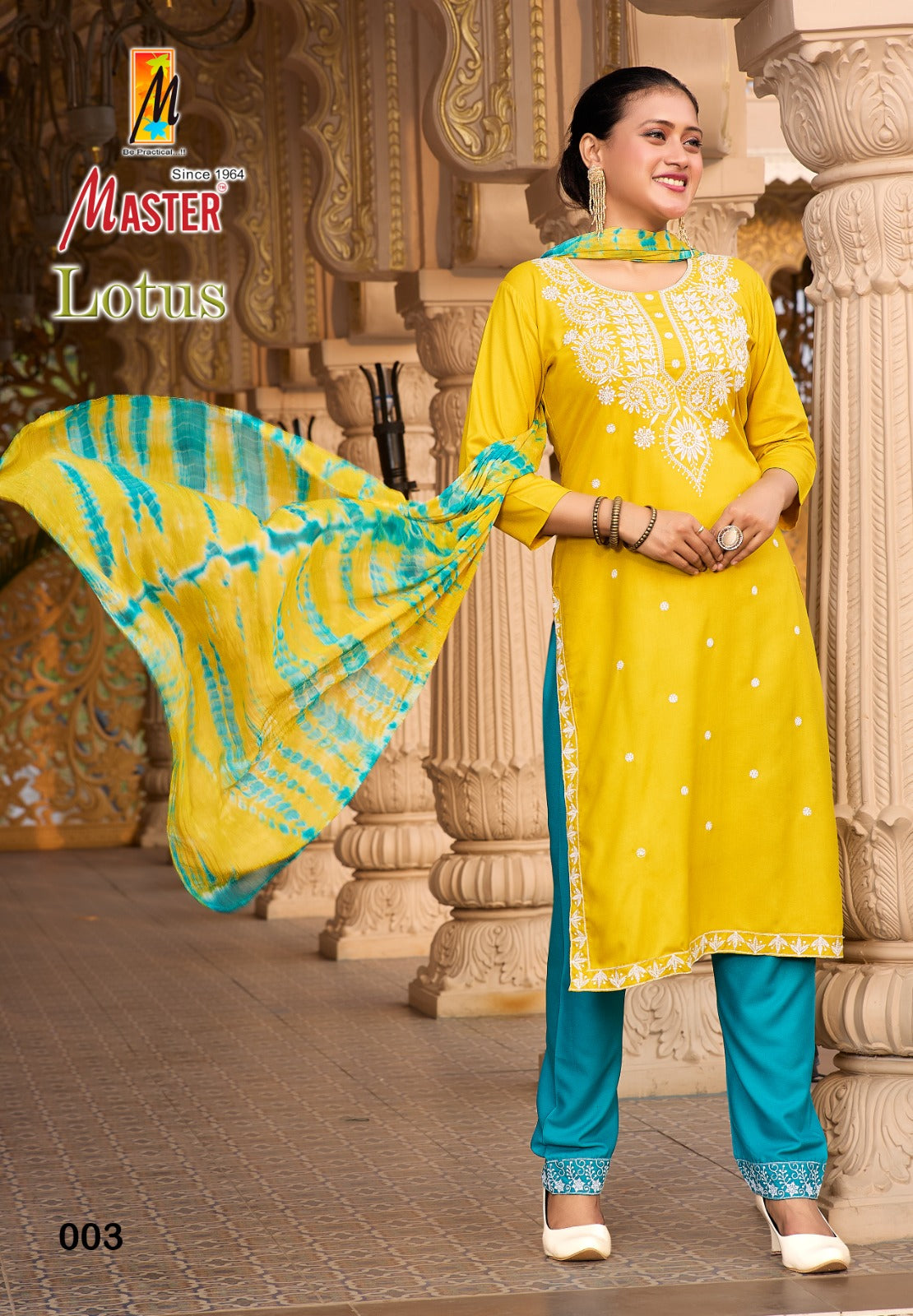 Lotus Master Rayon Readymade Pant Style Suits Wholesaler Ahmedabad