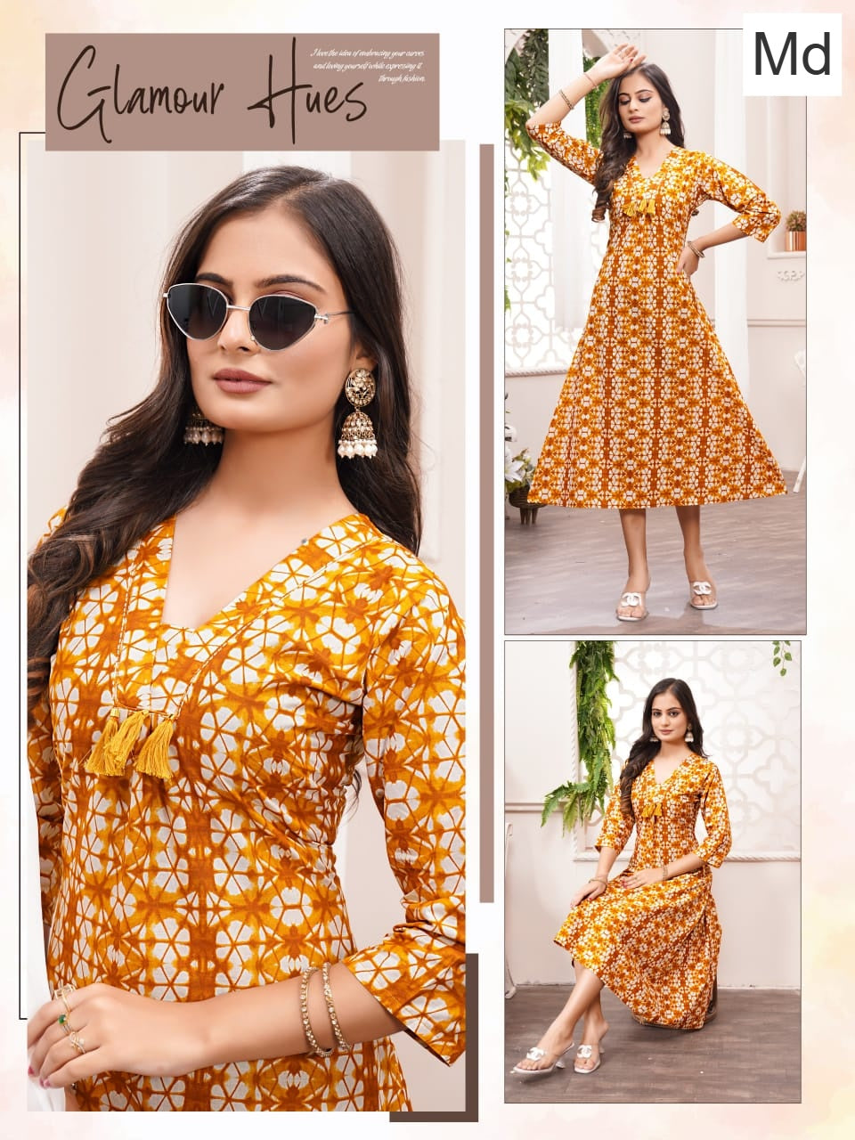 Lotus Vol 1 Md Mal Cotton Anarkali Kurtis Wholesale Rate
