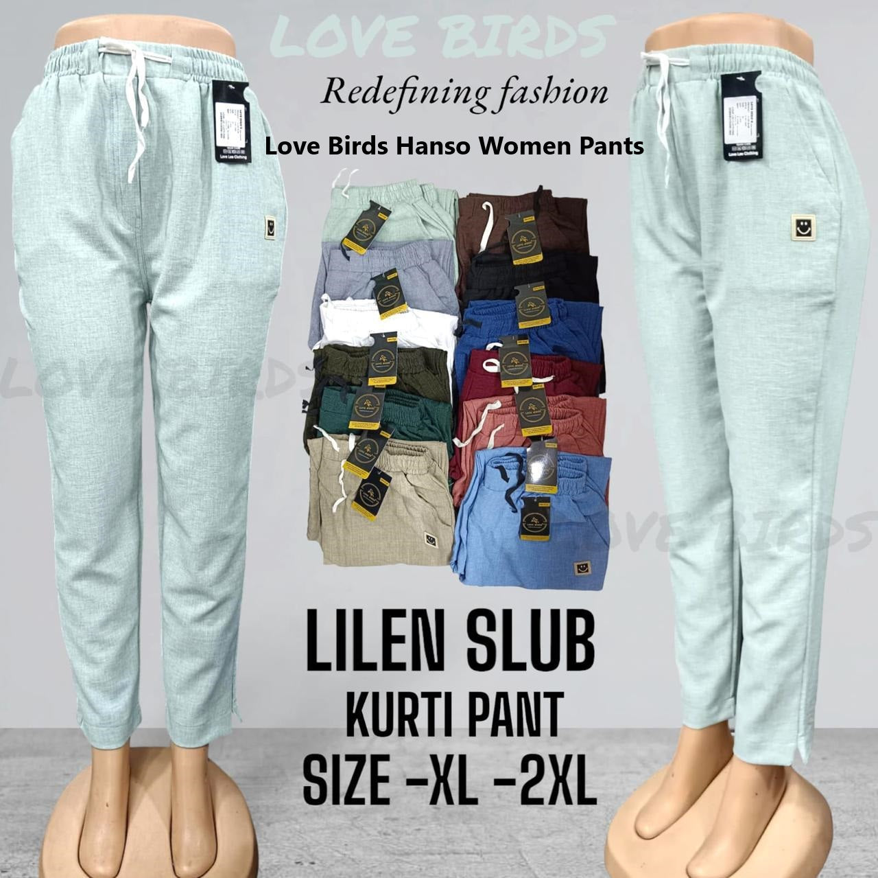 Love Birds Hanso Lilen Women Pants Wholesale Price