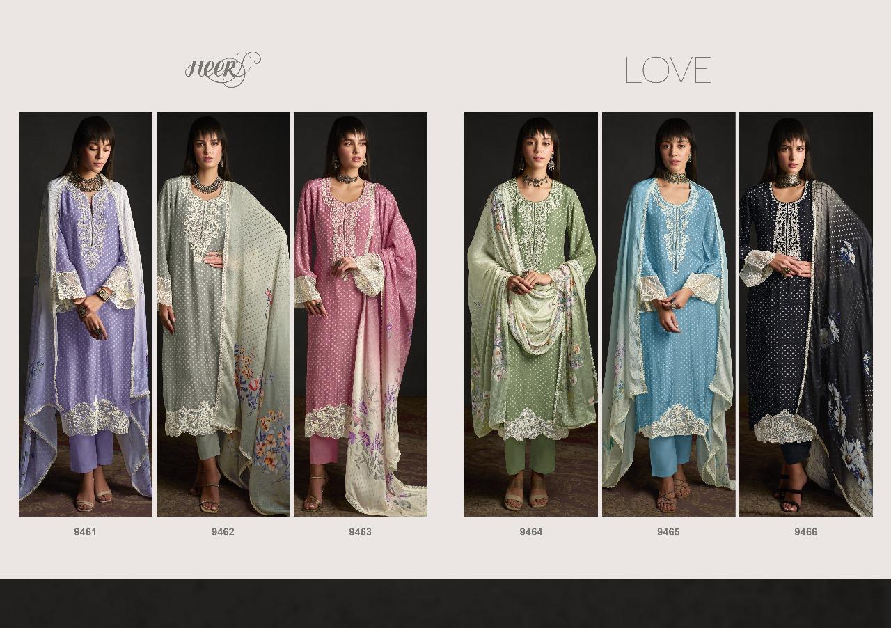 Love Heer Muslin Pant Style Suits Manufacturer India