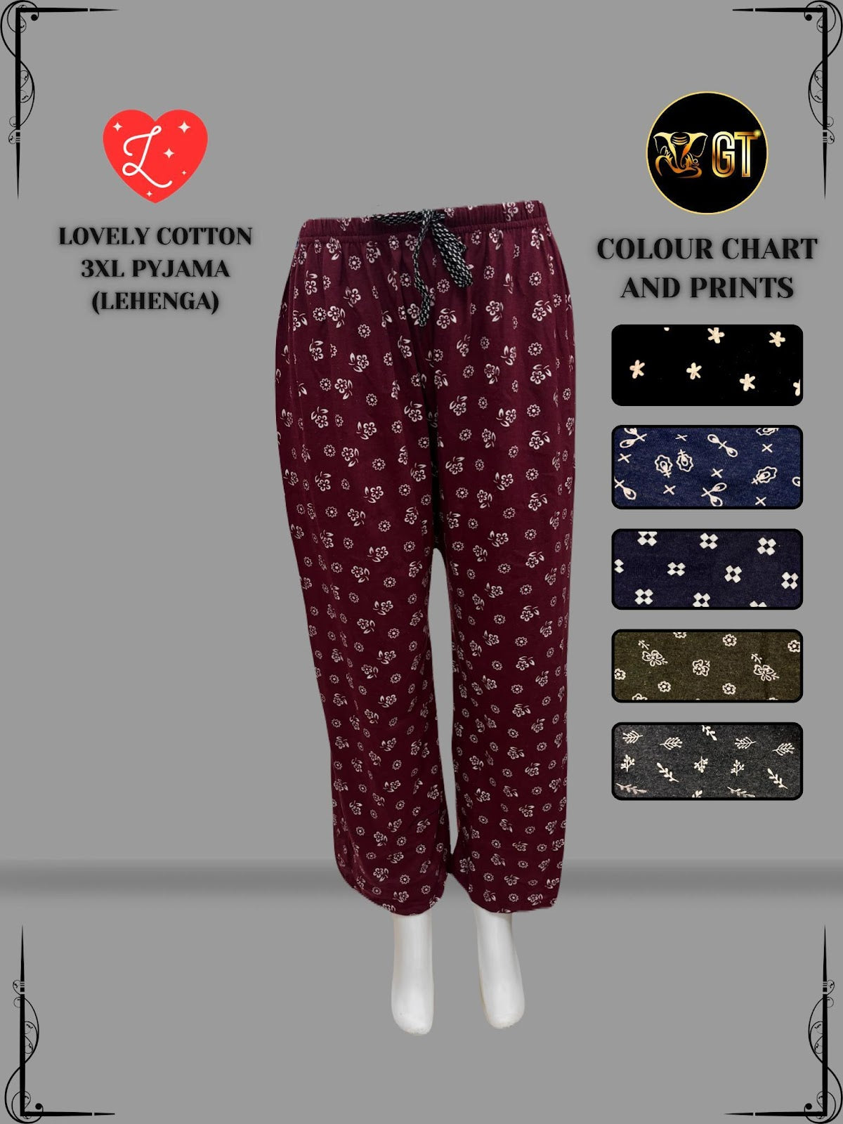 Lovely Pyjama Gt Cotton Women Night Lower Manufacturer India