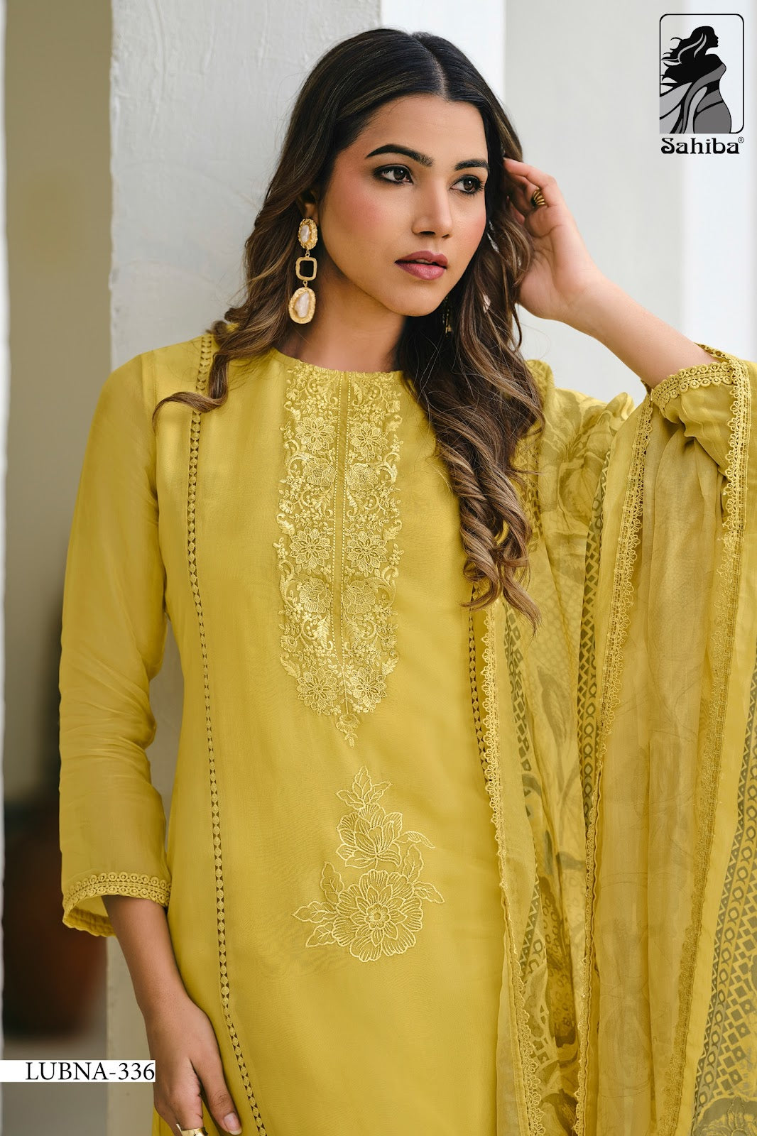 Lubna Sahiba Organza Pant Style Suits Manufacturer Ahmedabad