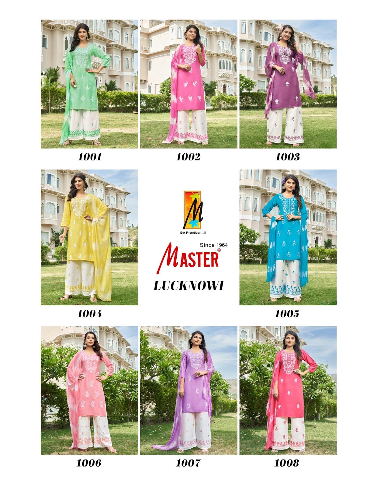 Lucknowi Master Rayon Readymade Plazzo Style Suits Wholesaler Gujarat