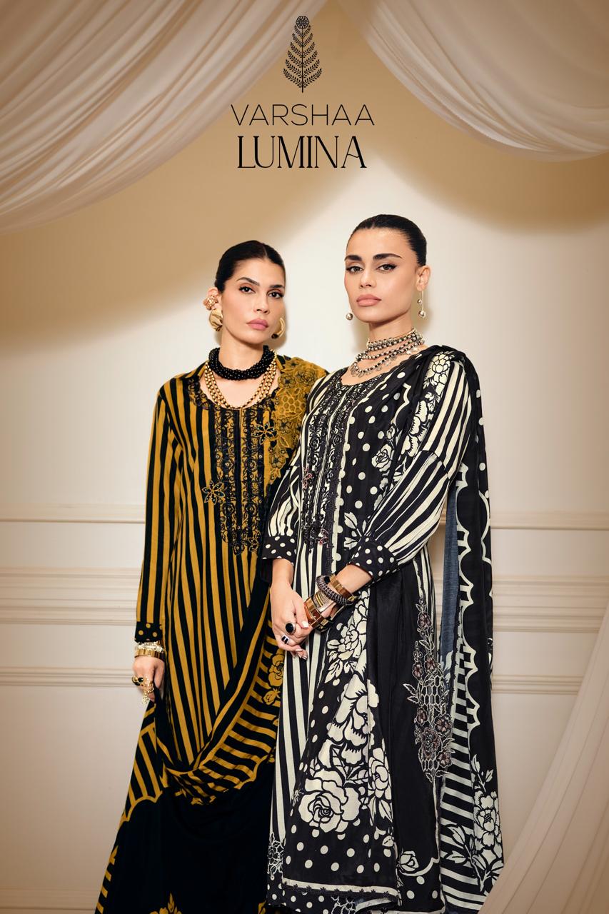 Lumina Varshaa Viscose Muslin Pant Style Suits Manufacturer Gujarat