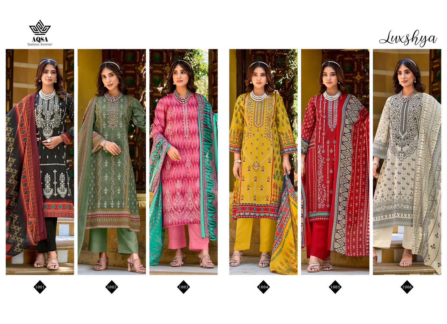 Luxshya Aqsa Cambric Cotton Karachi Salwar Suits