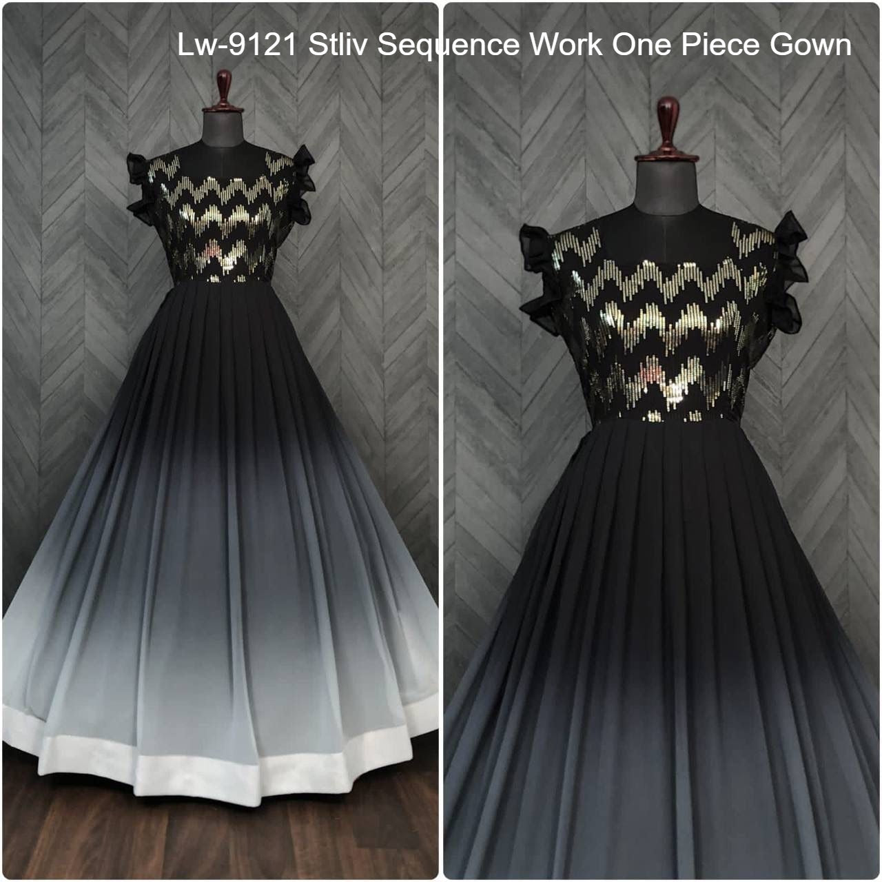 Lw-9121 Stliv Blooming One Piece Gown Supplier Ahmedabad