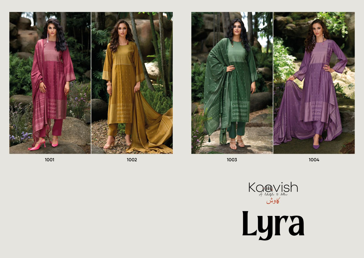 Lyra Kaavish Viscose Muslin Pant Style Suits Wholesale