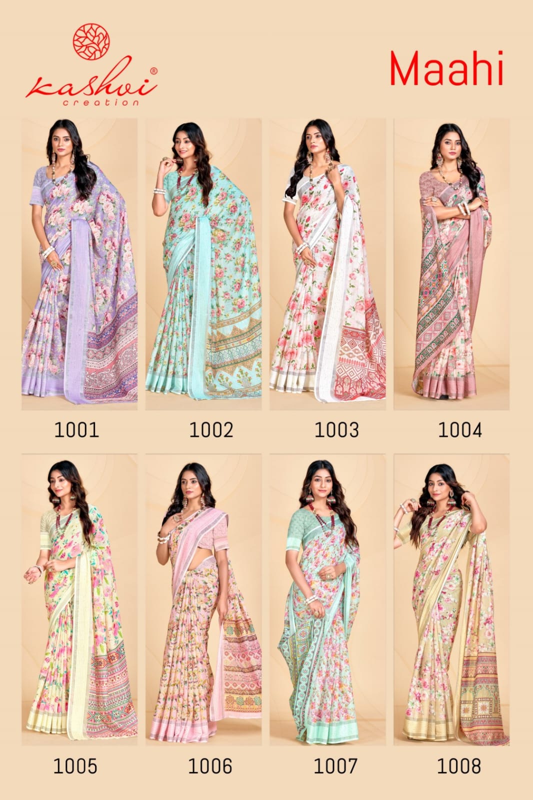 Maahi Kashvi Creation Linen Sarees Exporter