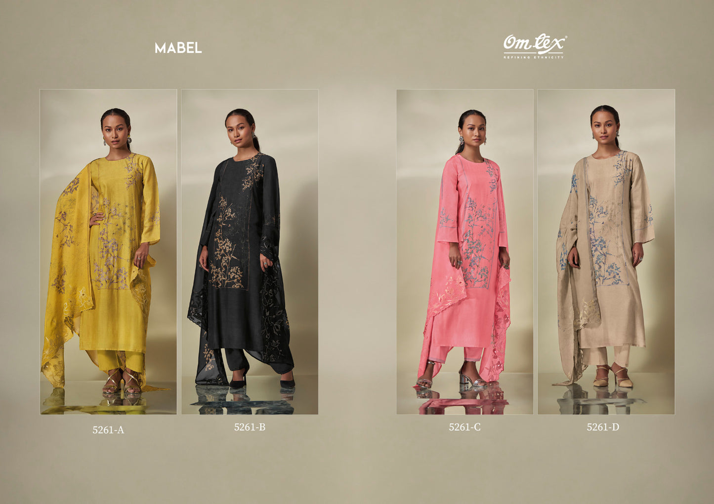 Mabel Omtex Silk Pant Style Suits Wholesale