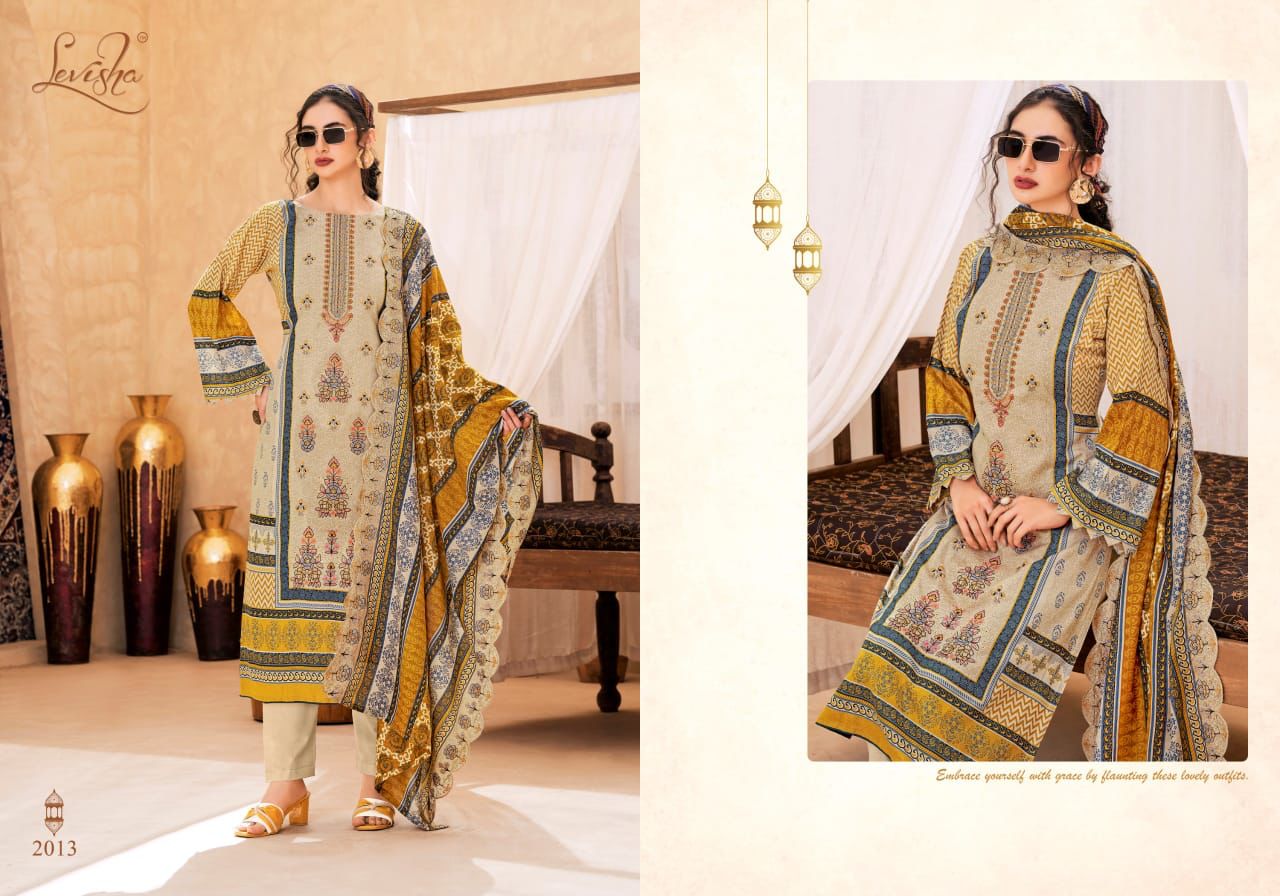 Madhubala 2 Levisha Cambric Lawn Karachi Salwar Suits Supplier