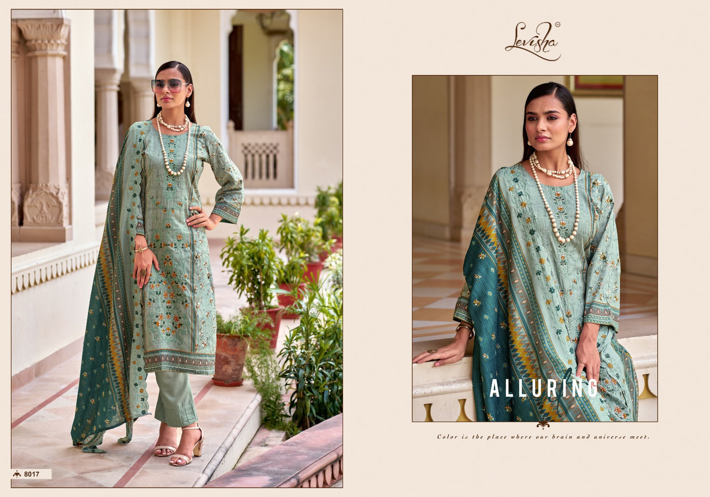 Madhubala 8 Levisha Lawn Cotton Karachi Salwar Suits Wholesaler