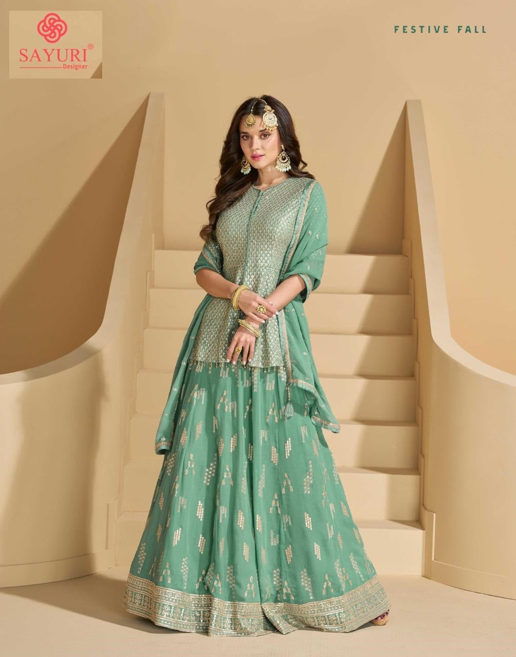 Madhubala Sayuri Georgette Readymade Lehenga Choli Wholesaler Gujarat