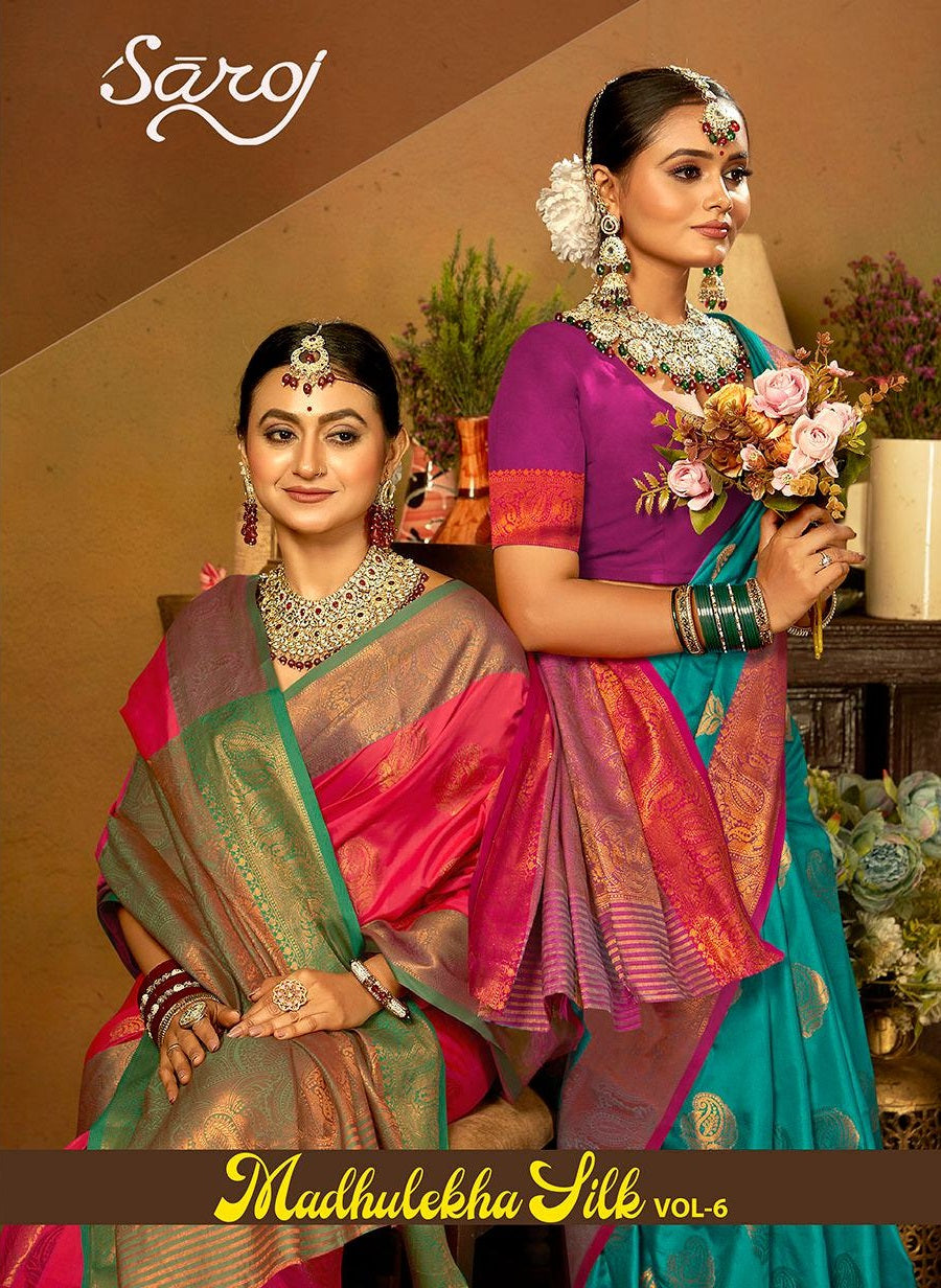 Madhulekha Silk Vol 6 Saroj Sarees Manufacturer India
