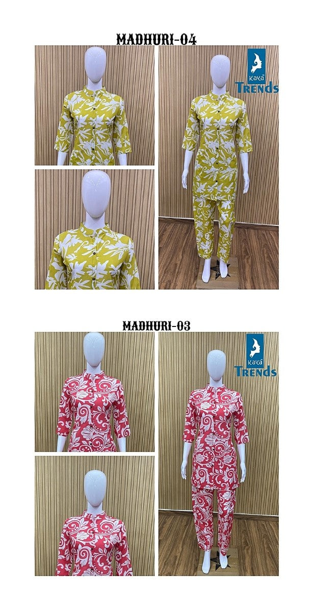 Madhuri Kaya Cotton Co Ord Set Exporter