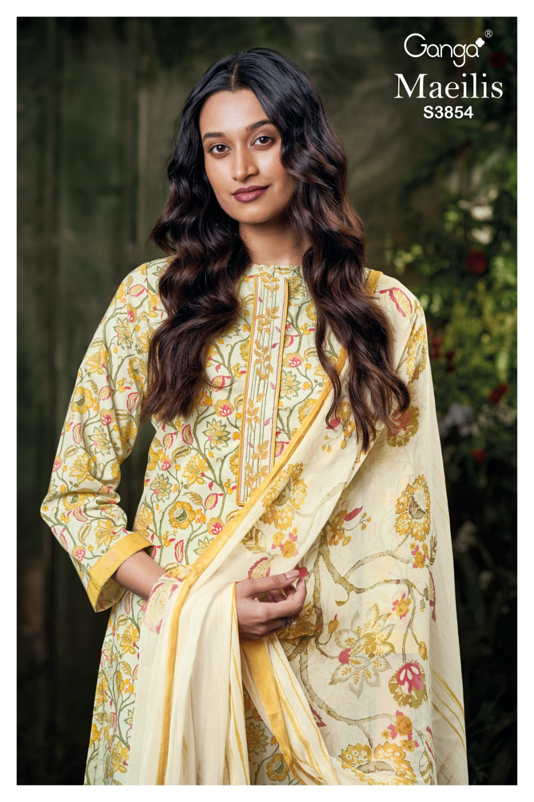 Maeilis 3854 Ganga Pashmina Suits Wholesale