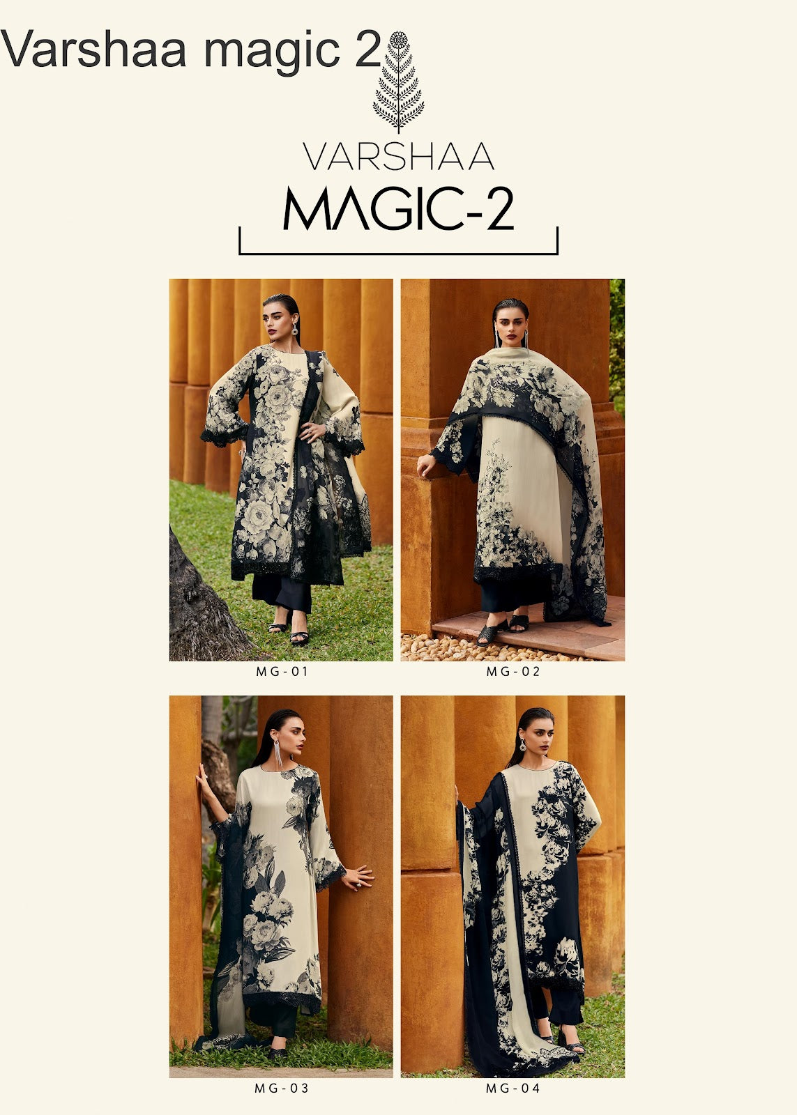 Magic 2 Varshaa Viscose Muslin Pant Style Suits Supplier Gujarat