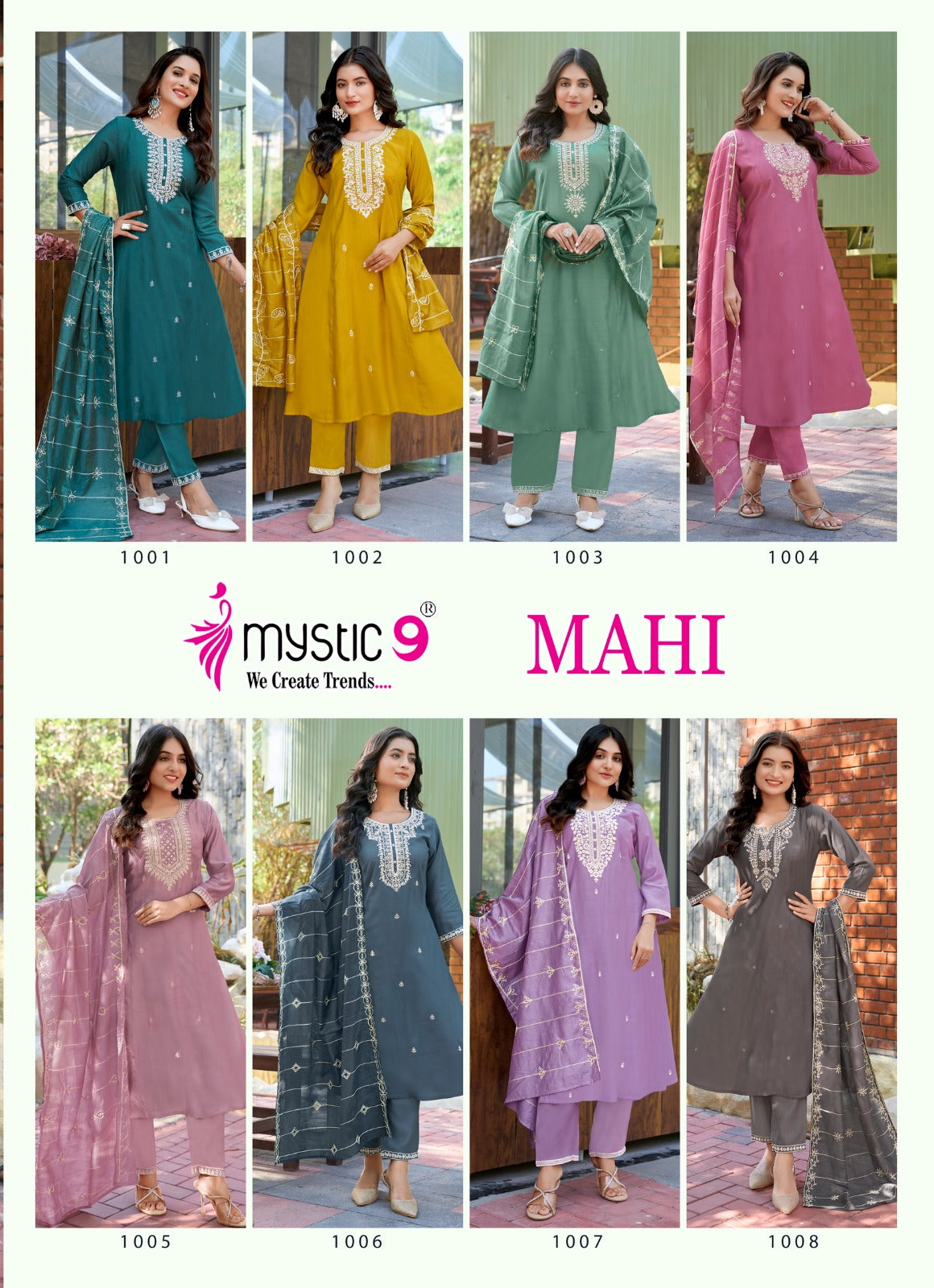 Mahi Vol 1 Mystic 9 Vertican Readymade Anarkali Suits Supplier Ahmedabad