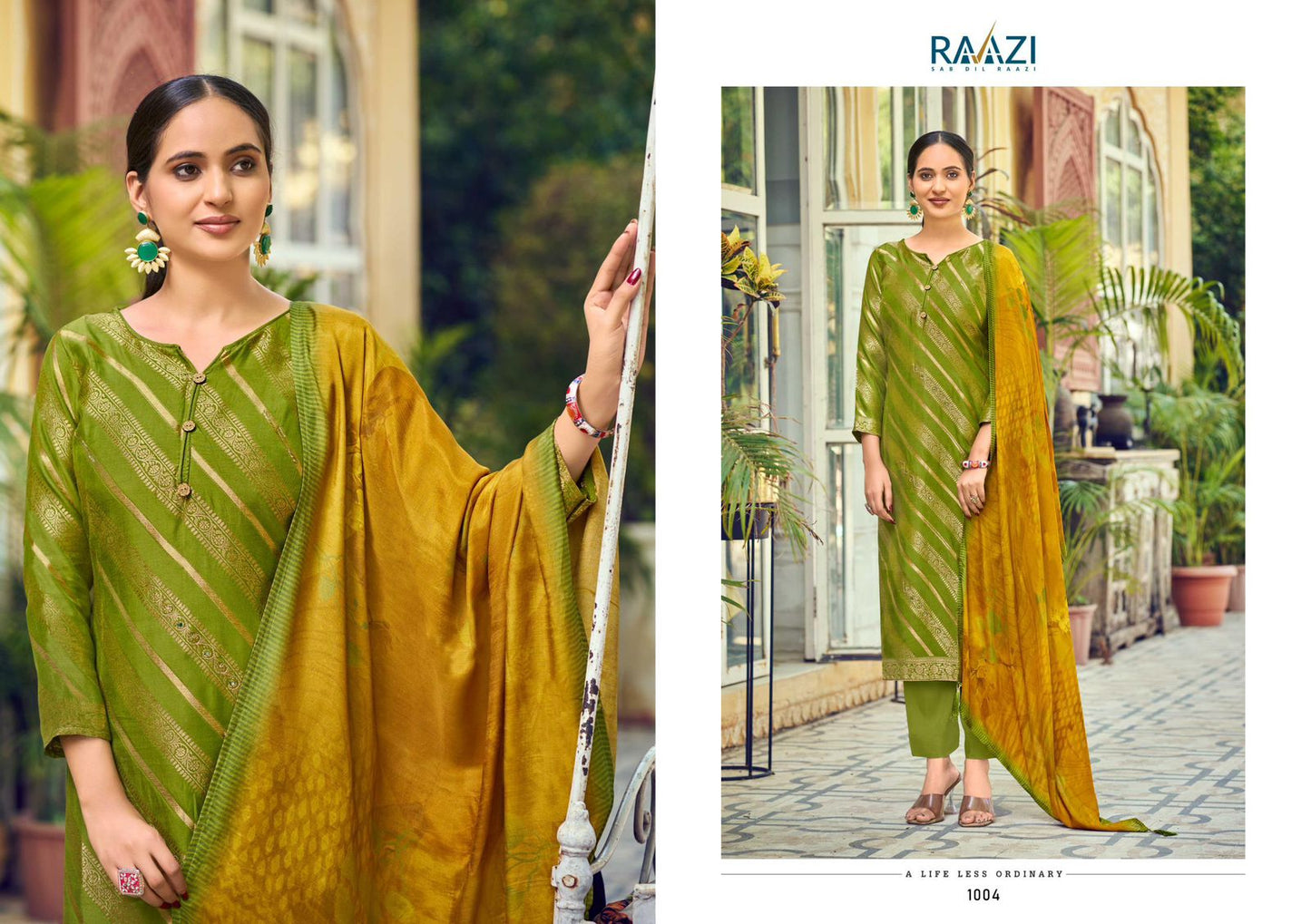 Mahika Rama Fashions Raazi Pure Bemberg Pant Style Suits Supplier Gujarat