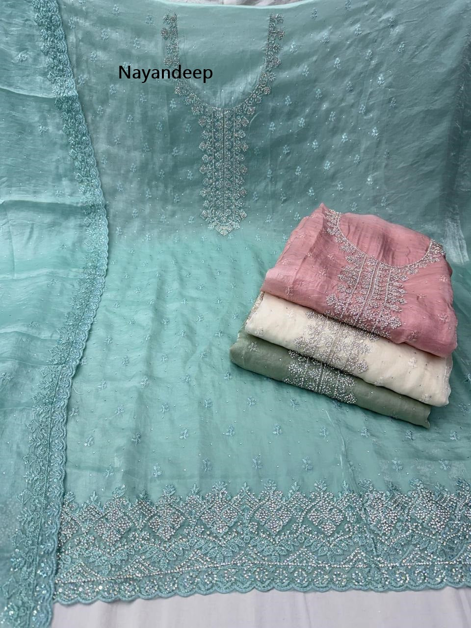 Mahima Nayandeep Satin Salwar Suits Wholesale Price