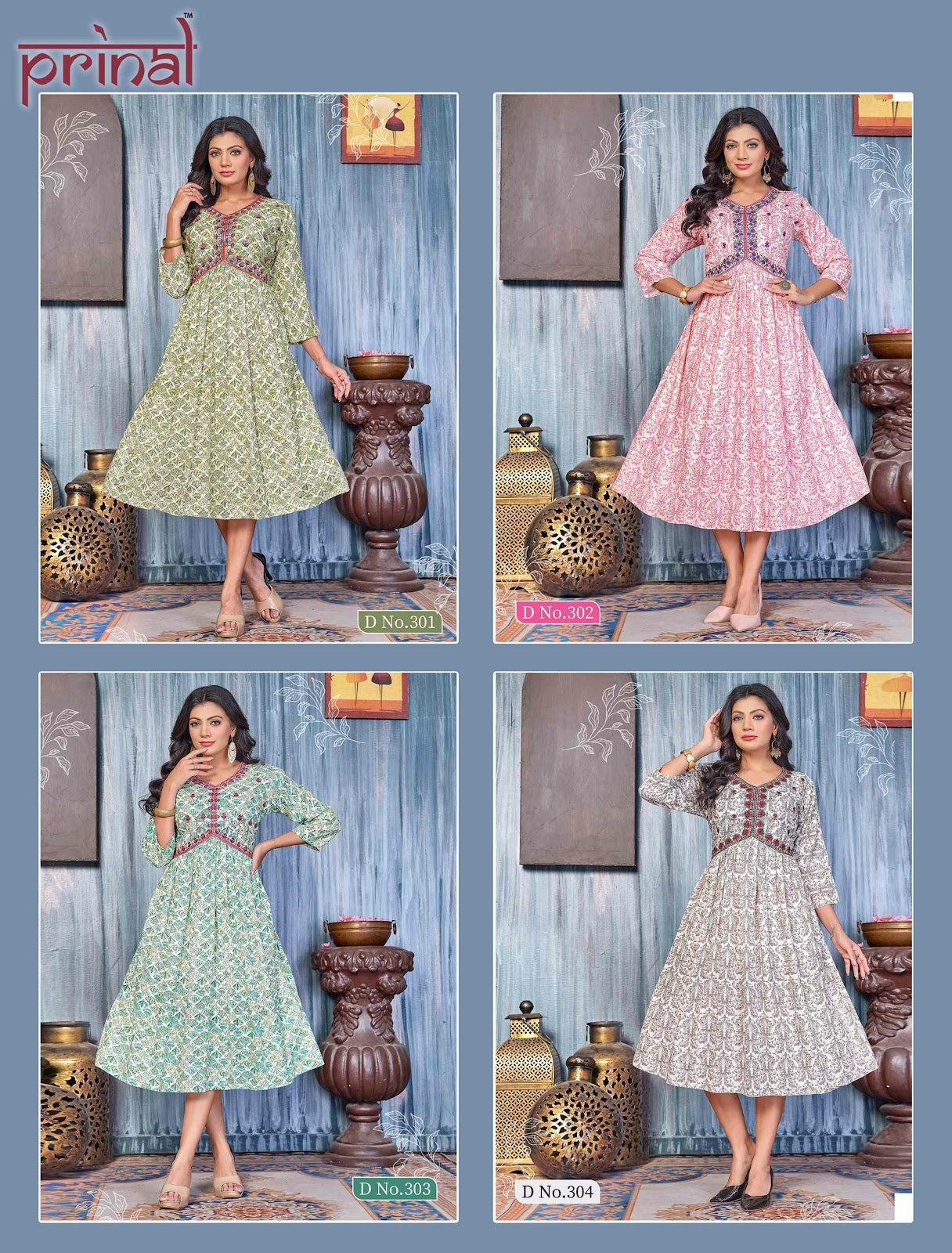 Mahima Prinal Reyon Anarkali Kurtis
