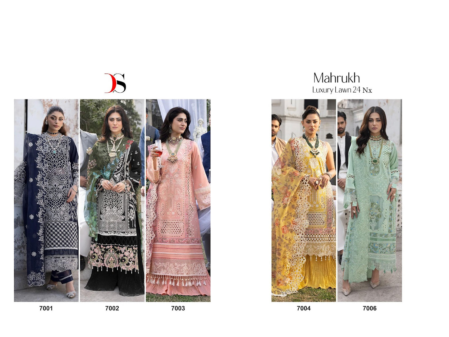 Mahrukh Luxury Lawn 24 Nx Deepsy Cotton Pakistani Salwar Suits Wholesale Price
