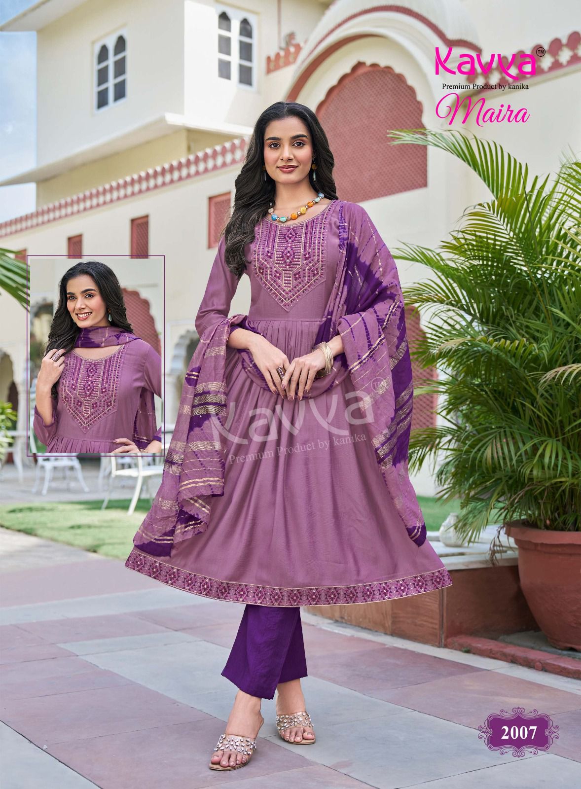 Maira Vol 2 Kavya Vertican Readymade Pant Style Suits Wholesaler