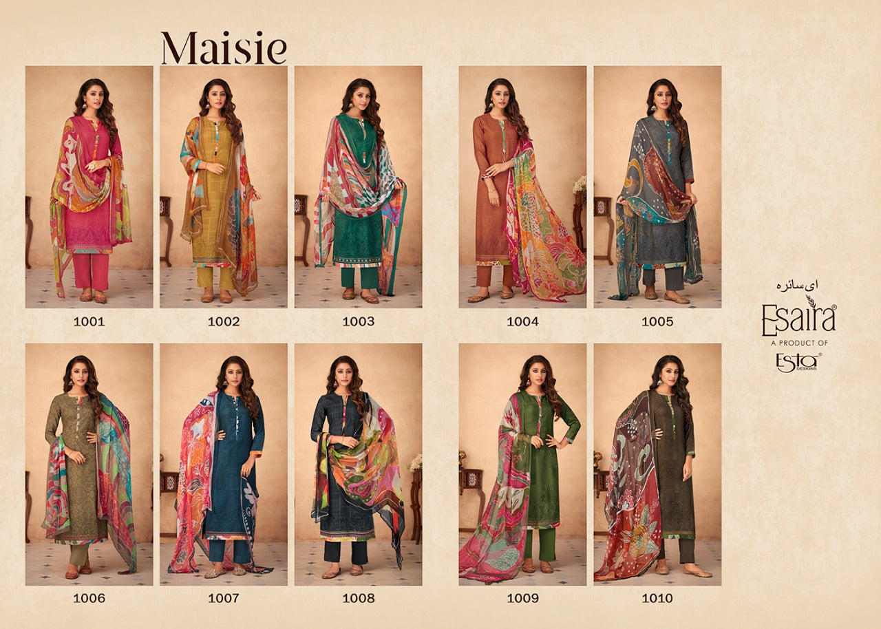 Maisie Esaira Pashmina Suits Manufacturer India