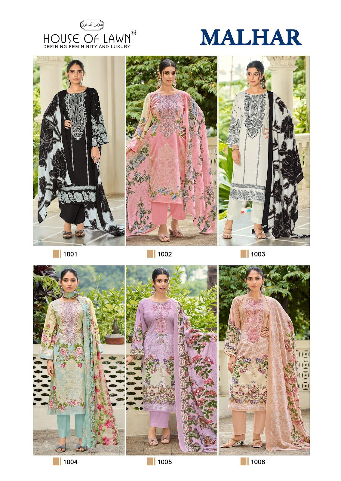Malhar House Of Lawn Cotton Karachi Salwar Suits Wholesale Price