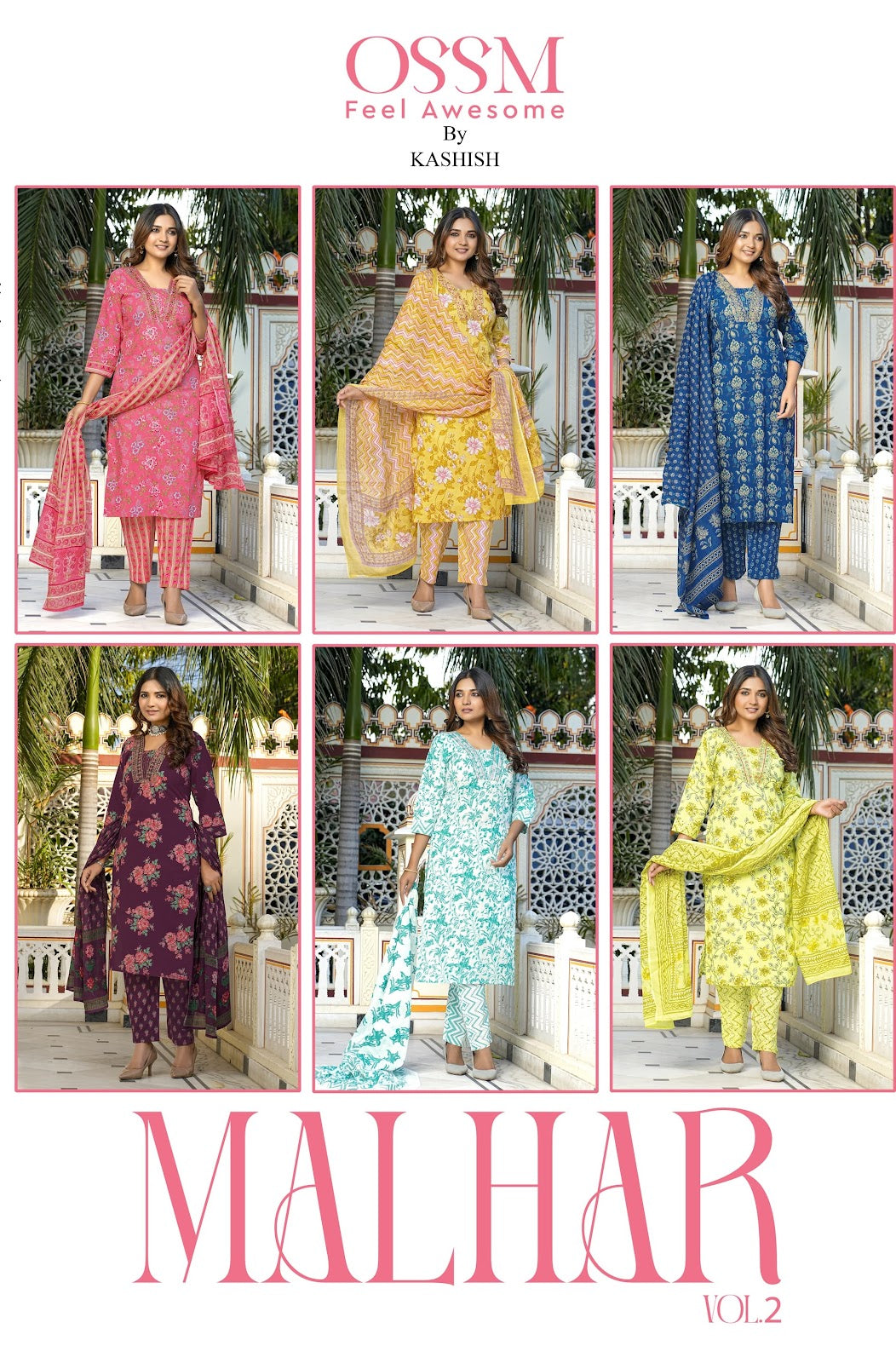 Malhar Vol 2 Ossm Cotton Readymade Pant Style Suits