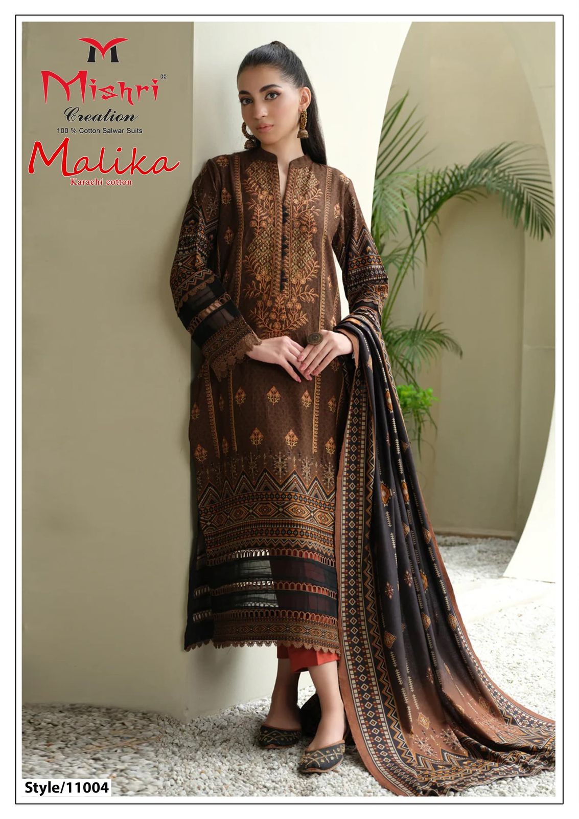Mallika Vol 11 Mishri Cotton Karachi Salwar Suits Supplier Ahmedabad