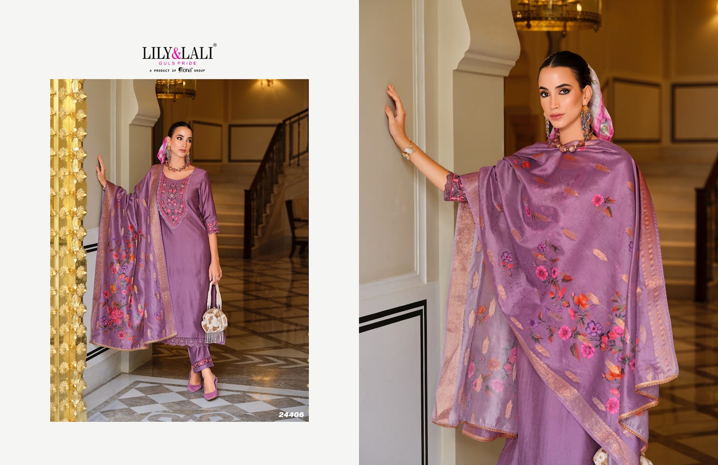 Malvika Vol 3 Lily Lali Viscose Readymade Pant Style Suits Manufacturer Gujarat