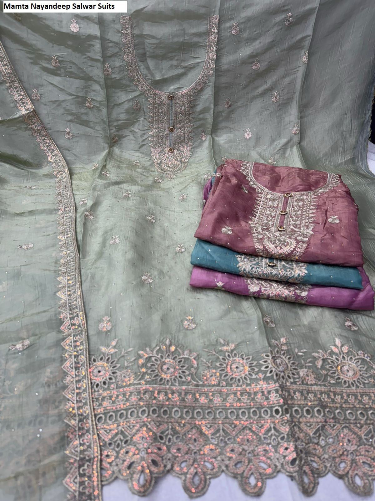 Mamta Nayandeep Gold Crush Salwar Suits Wholesale